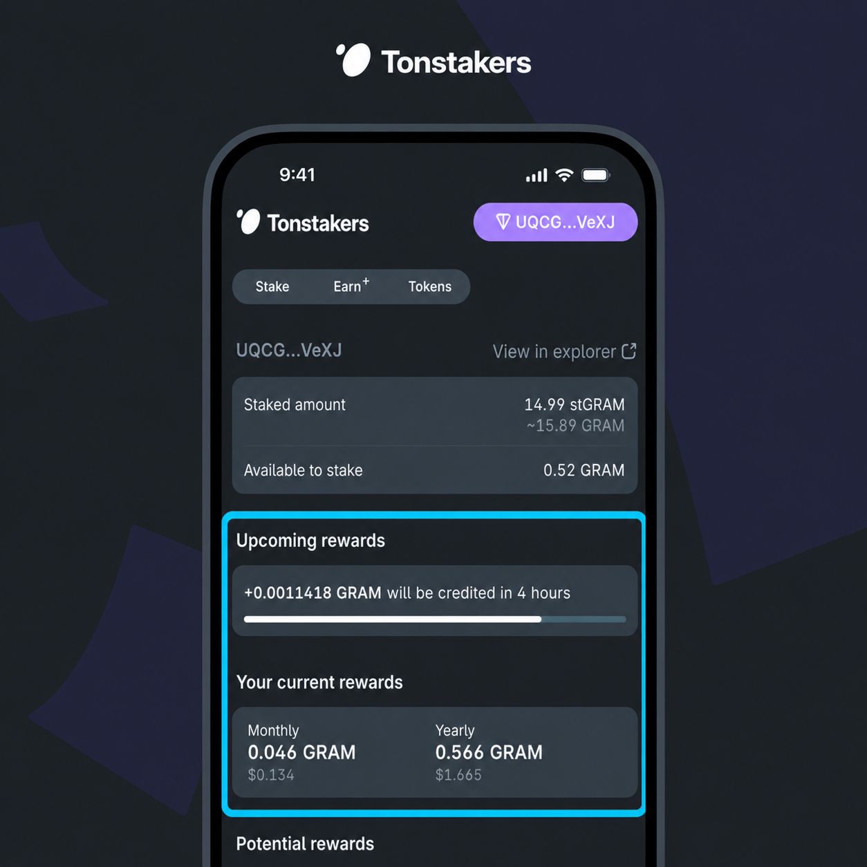 tonstakers-rewards